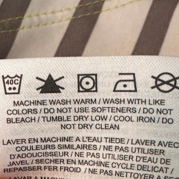 Nike Golf Tour Performance Dri-Fit Polo Shirt Medium Neon Yellow Gray Stripe - Picture 6 of 6